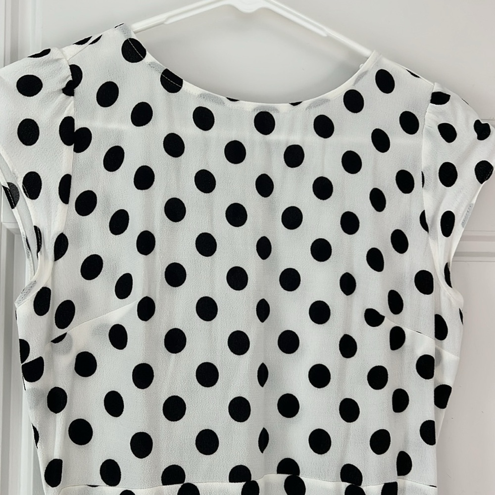 Loft petite pokadot midi dress - Picture 2 of 6